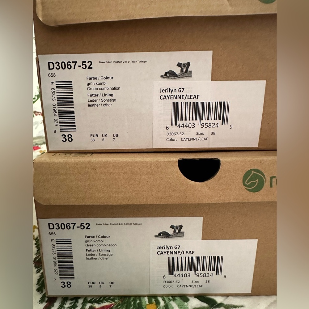 Remonte Brown and Dark charcoal Gray Sandals with Low Wedge Heel - Picture 13 of 13